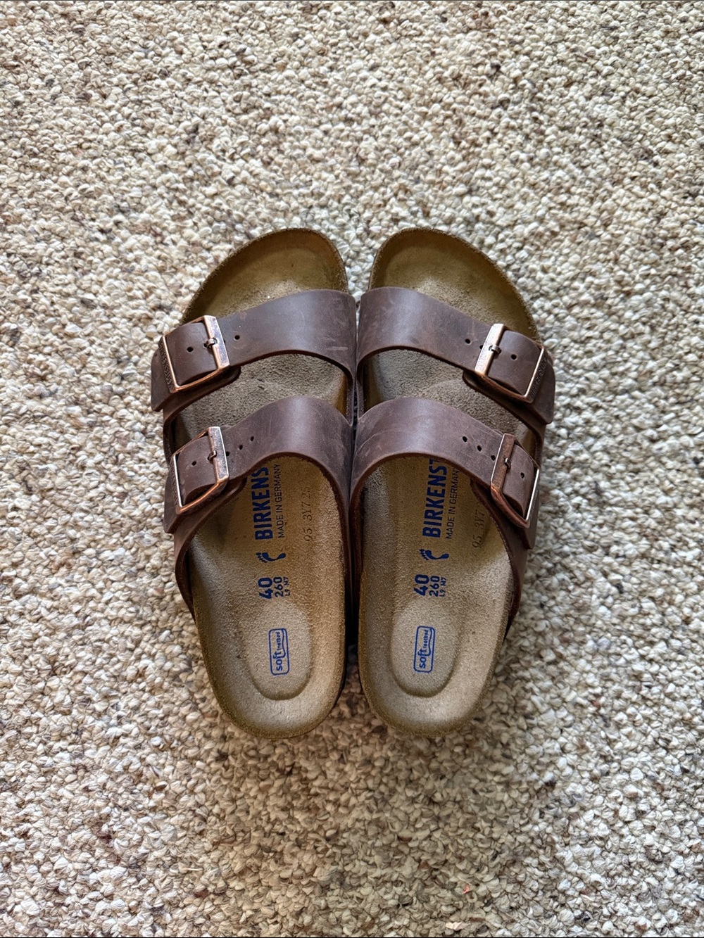 Birkenstock Brown Arizona Two-Strap Sandals